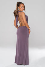 Heather Draped Low Back Maxi Dress - Potere ClothingDress