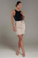 Jolie High Waisted Paper Bag Skirt - Potere ClothingSkirts