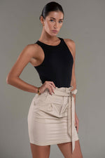 Jolie High Waisted Paper Bag Skirt - Potere ClothingSkirts