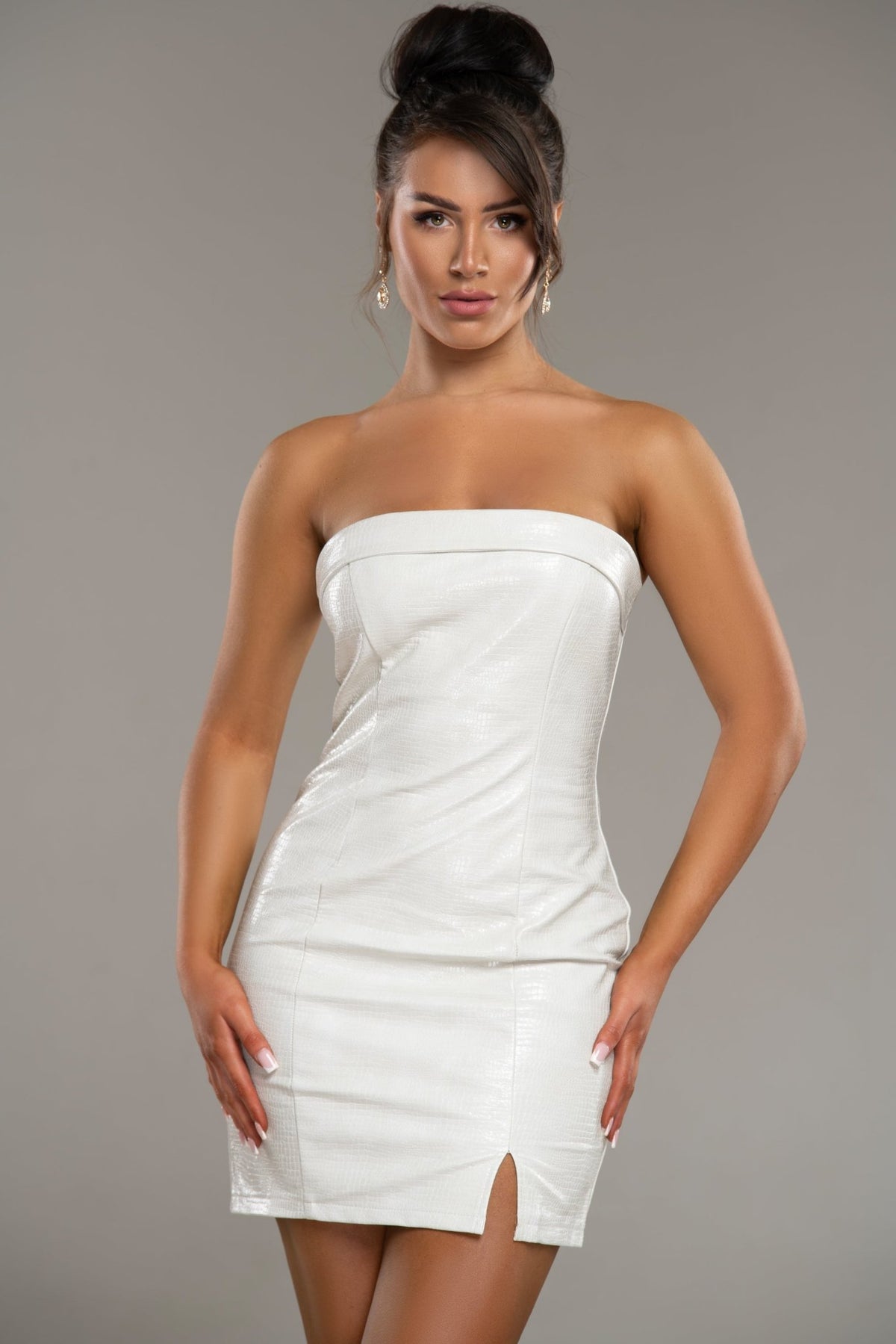 Kendal Mini Pu Croc Dress - Potere ClothingDress