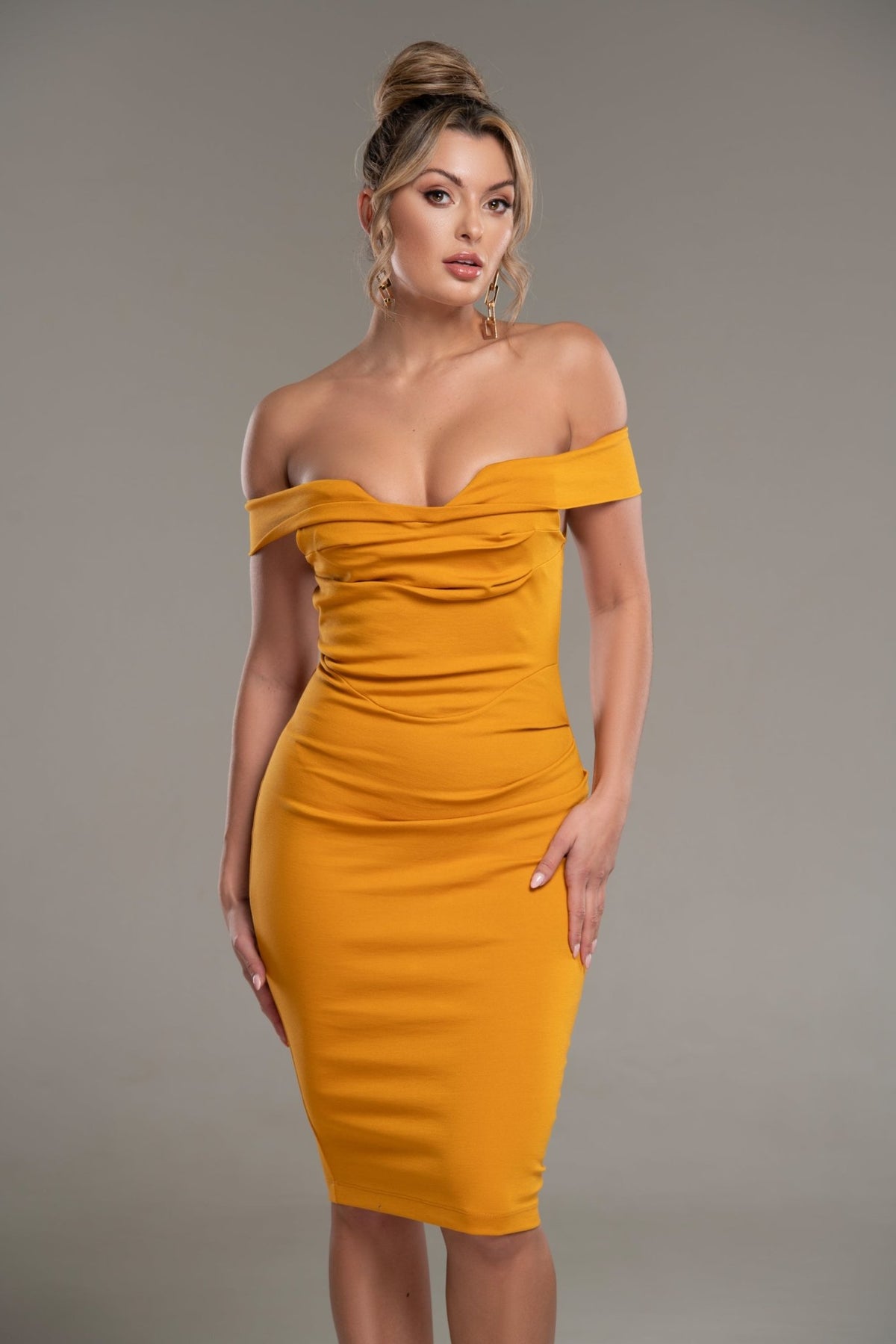 Markle Off Shoulder Pencil Dress - Potere ClothingDress