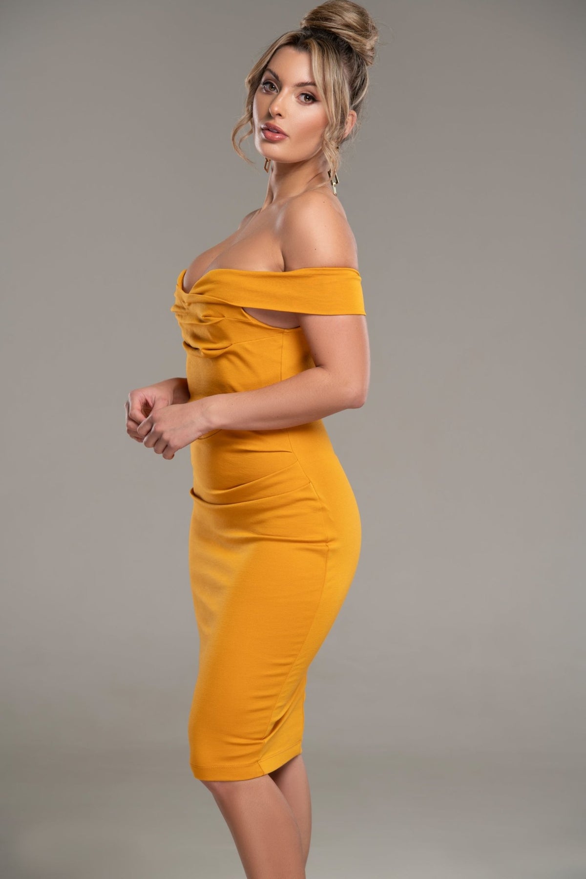 Markle Off Shoulder Pencil Dress - Potere ClothingDress