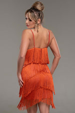 Bailey Rust Fringe Dress - Potere ClothingDress