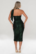 Camilla Emerald Green Sequin Midi Dress - Potere ClothingDress