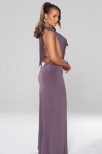 Heather Draped Low Back Maxi Dress - Potere ClothingDress