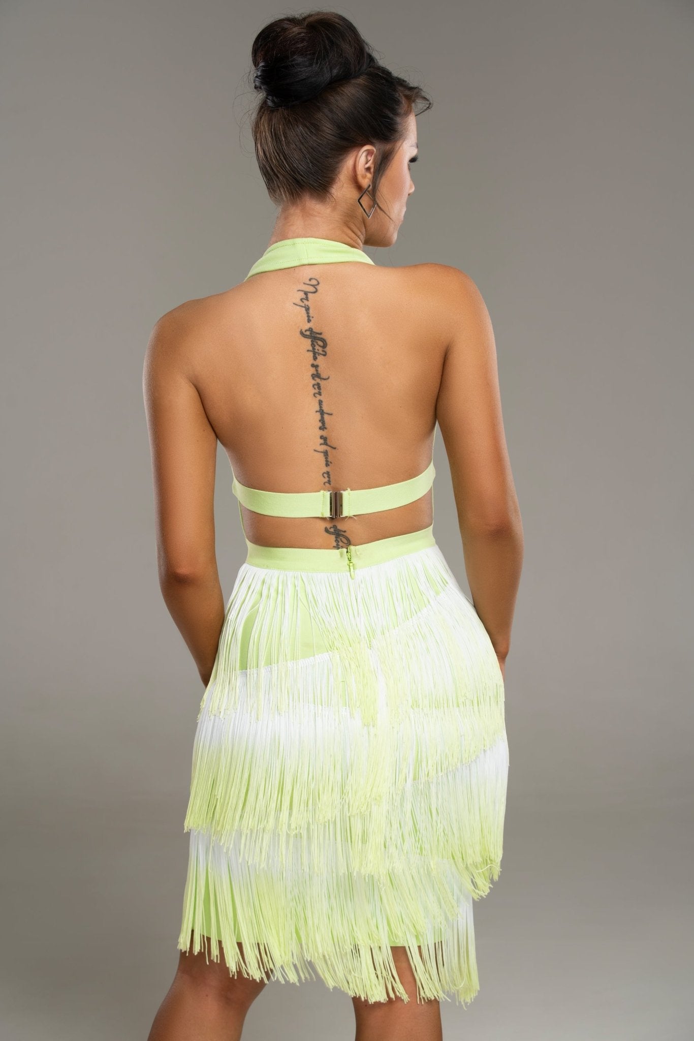 Lopez Ombre Tassel Fringe Dress Potere Clothing Lopez Ombre Tassel Fringe Dress Potere Clothing