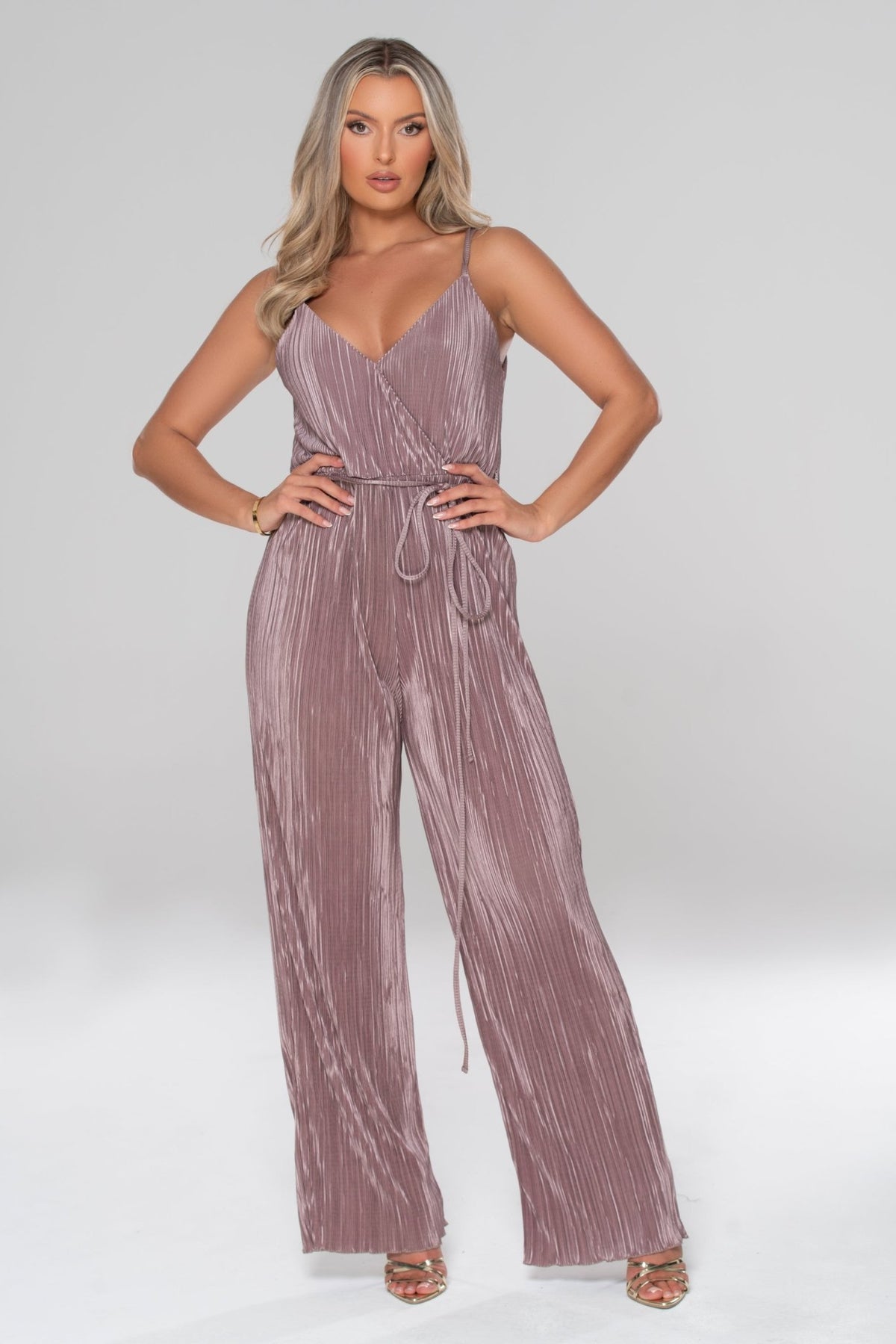 Luna Relaxed Fit Pleated Jumpsuit - Potere ClothingJumpsuit