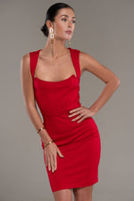 Von Teese Red Pencil Dress - Potere ClothingDress